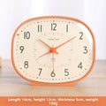 New Bedside Small Alarm Clock Desktop Silent Clock Dedicated for Elderly Bedroom Wake-up Tool Desktop Ornament Oasis Select orange