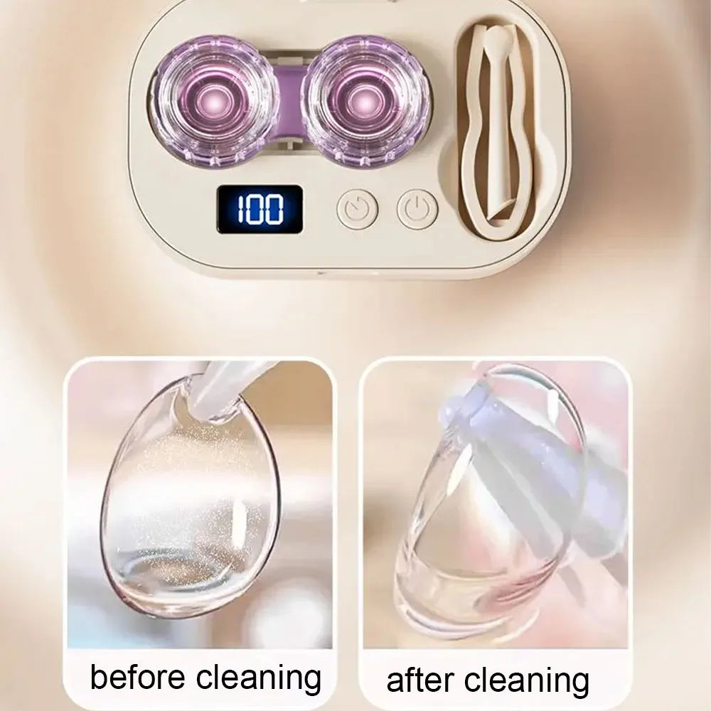 URGGU Ultrasonic Contact Lens Cleaner | USB-C Rechargeable