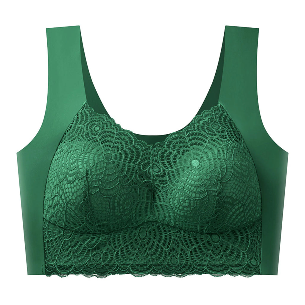 Sexy Bra Thin Lace Wireless Bra No Underwire Anti Shake Side Breast Reduction Seamless Underwear for Women Chinese Brand Oasis Select