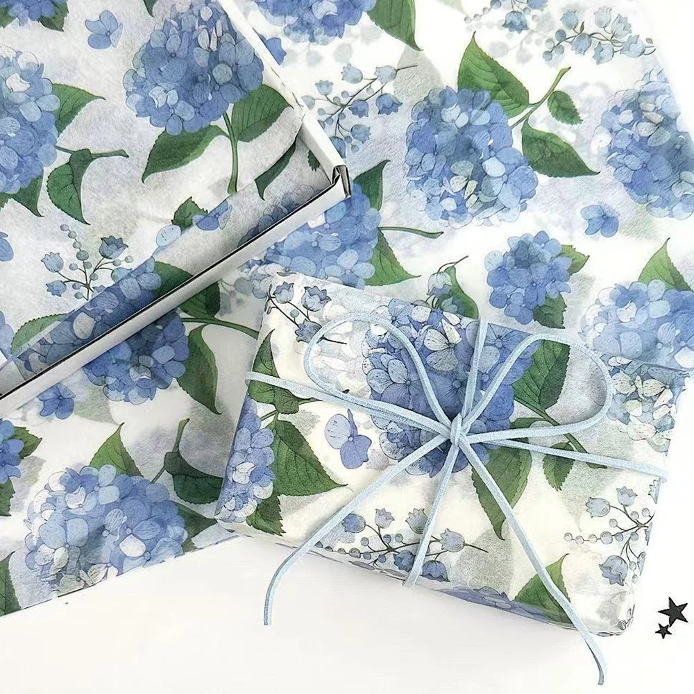 Bouquet Wrapping Paper Silver Snowflake Tissue Papers Strawberry Paper Hand-Kneaded Cake Baking Gift Wrap For Decorations Gift Oasis Select