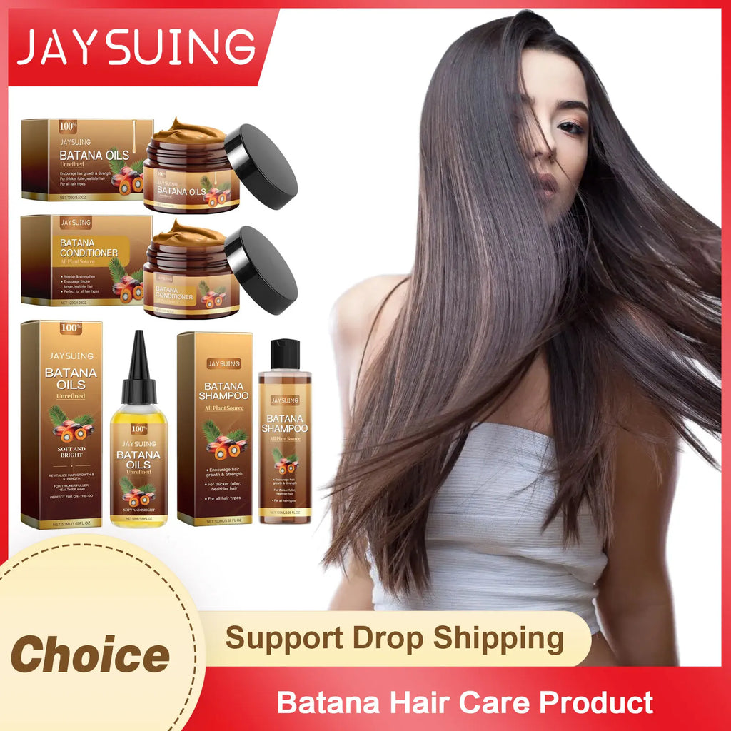 Jaysuing Batana Oil Hair Set – Shampoo, Mask, Serum & Oil Hair Care Set Oasis Select