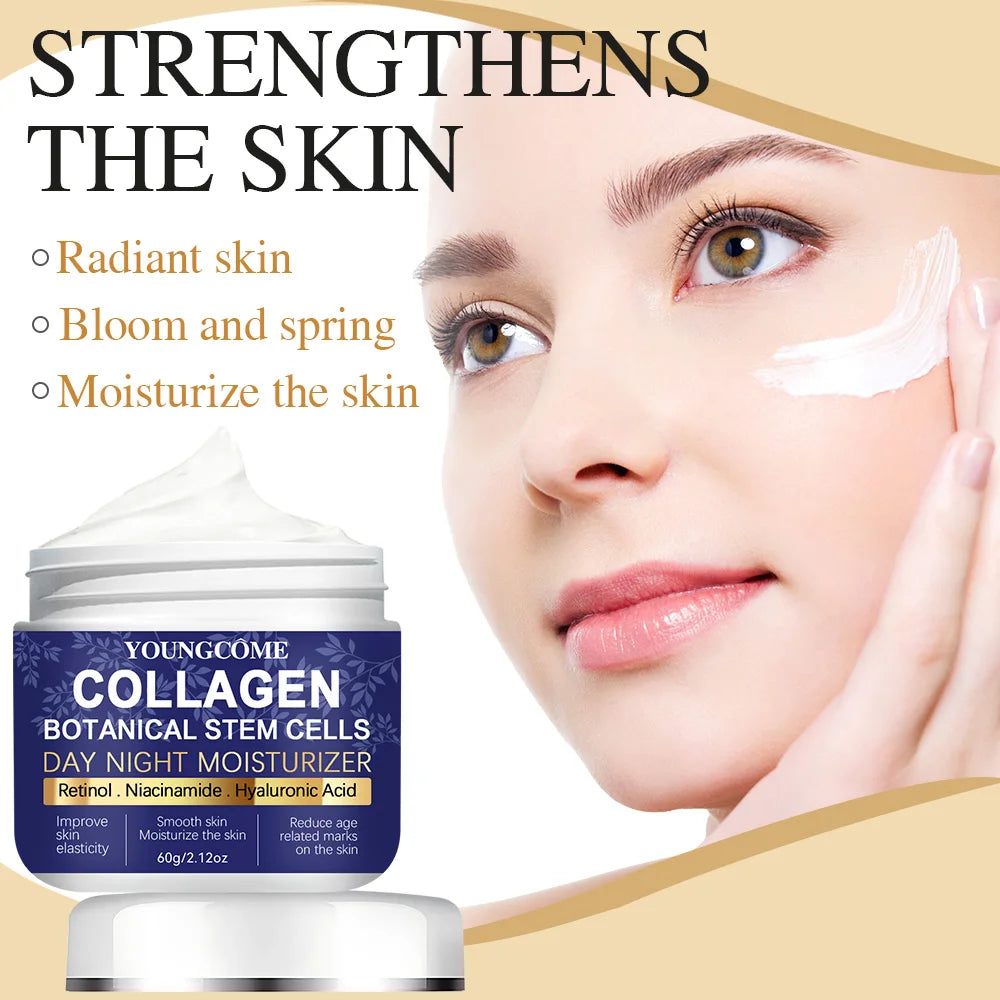 Collagen Face Moisturizer with Airless Pump - Collagen Botanical Stem Cells Cream for Skin with Retinol Niacinamide Oasis Select