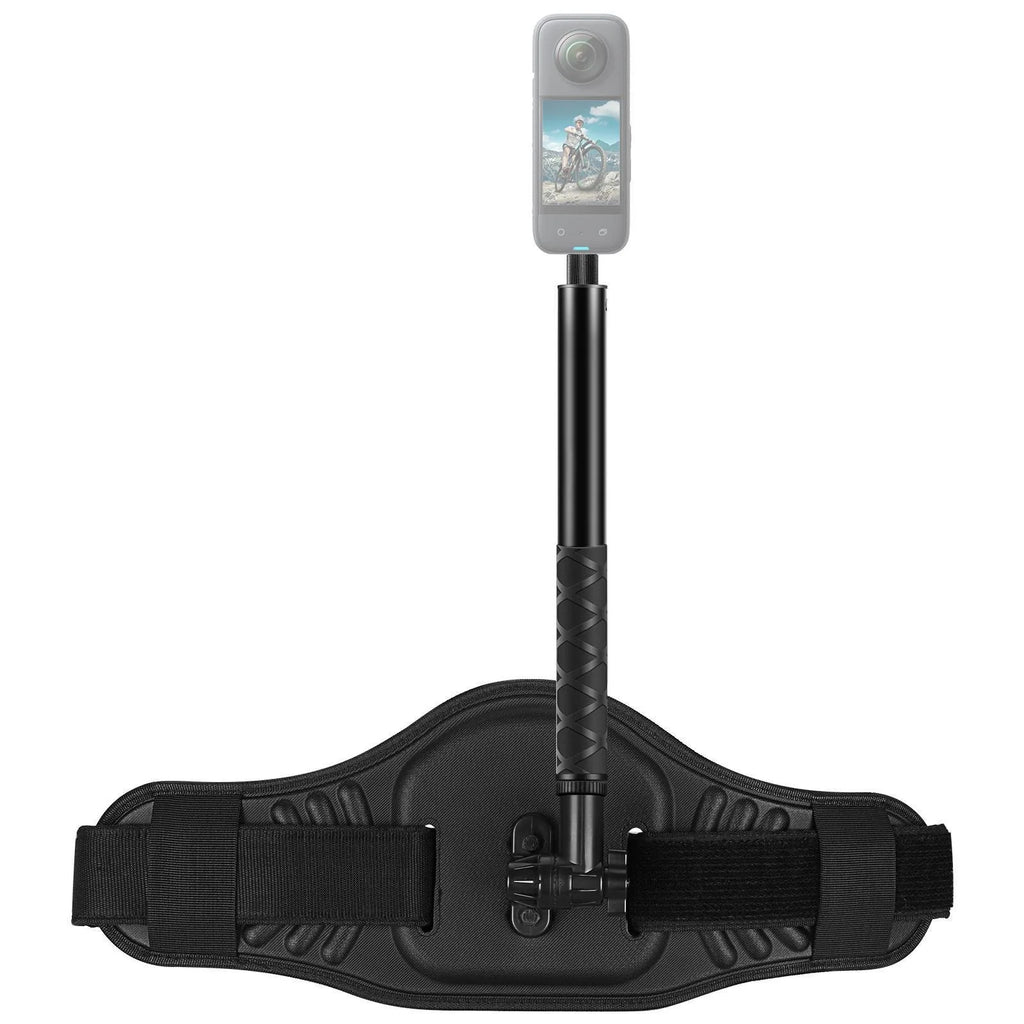 Waist Belt Mount + Selfie Stick for GoPro DJI Insta360 Cameras