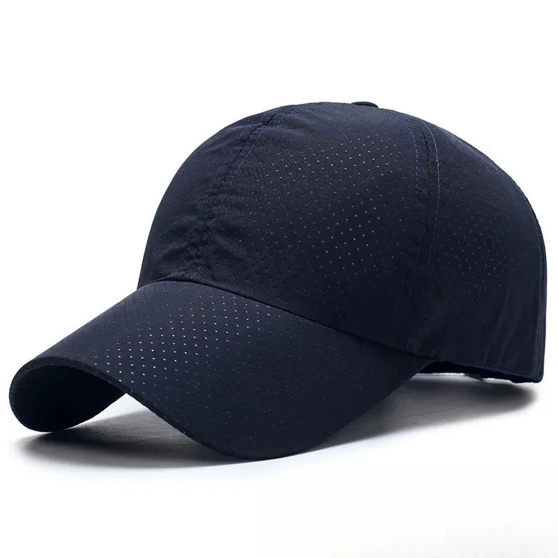 Mesh Baseball Cap Breathable Peaked Sun Hat for Men Women Lightweight Sunscreen Hat for Spring Summer Daily Outdoor Wear Oasis Select