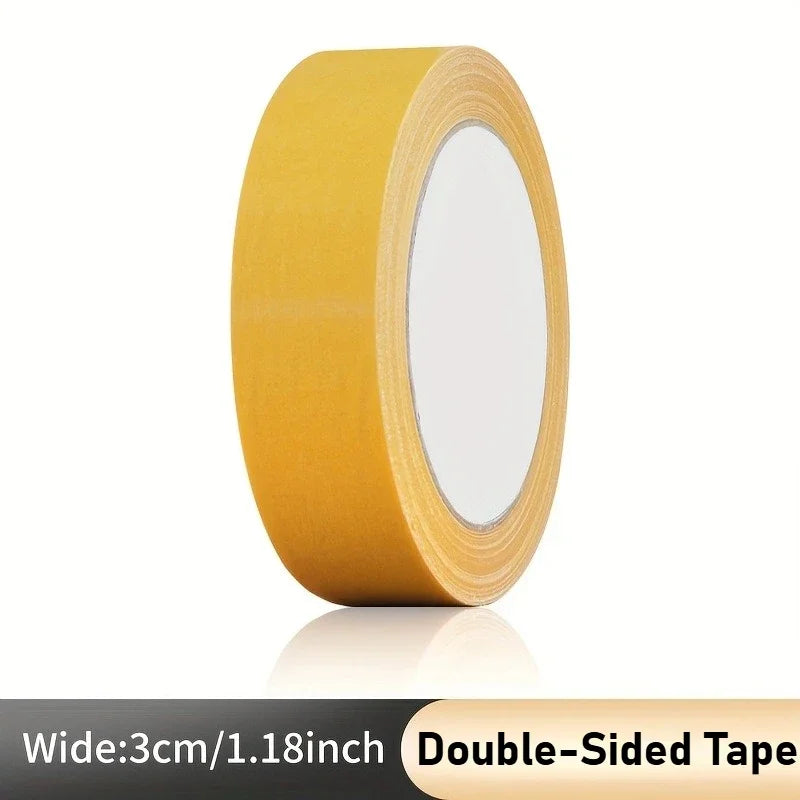 Extra Strong Double Sided Adhesive Tape Thin Super Strong Heavy Fixation Bookbinding Mesh Waterproof Powerful Grid Carpet Tape Oasis Select Width-3CM 4PCS 10M