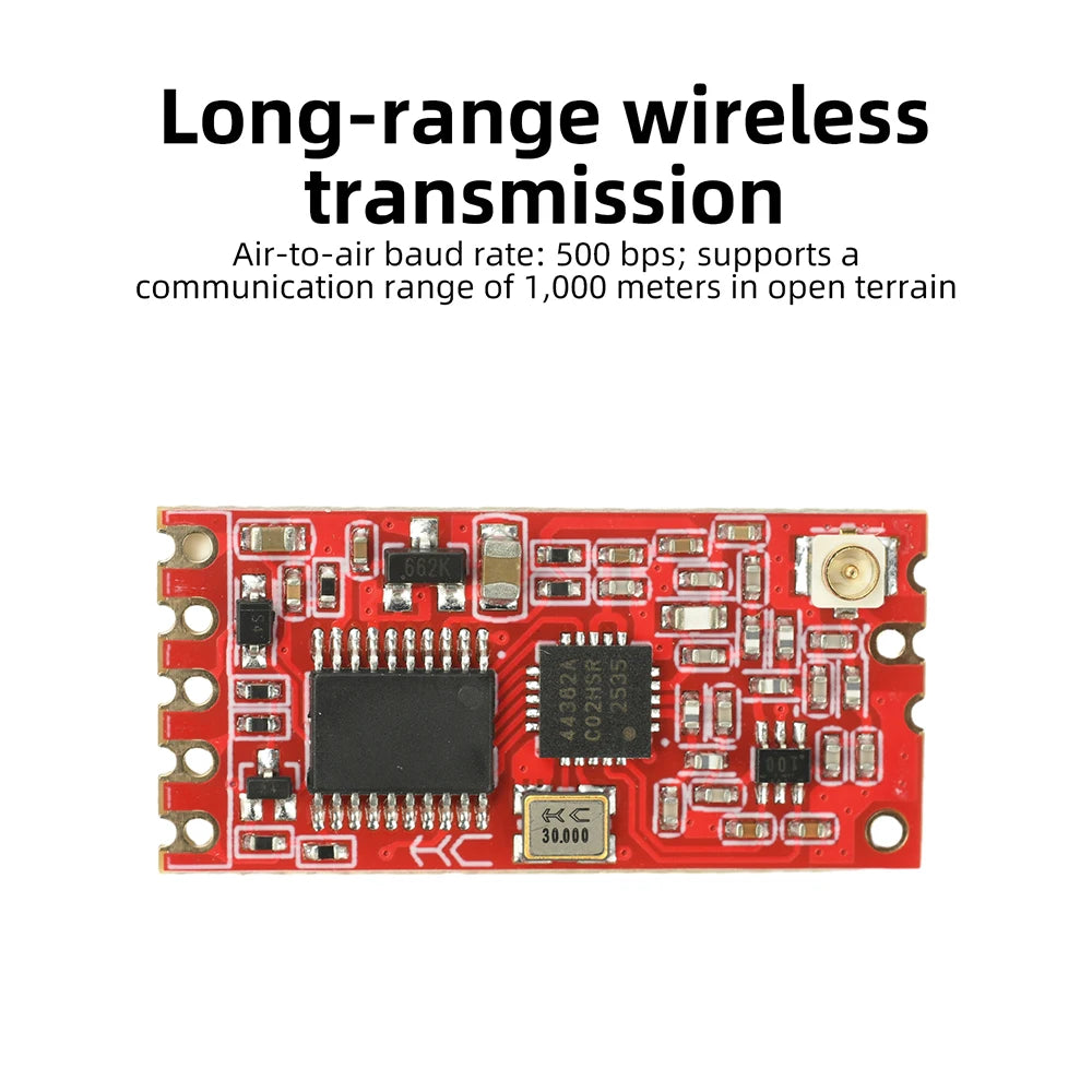 SI4438 Wireless Serial Communication Module HC-12 V4.0 with 1000m Range 433.4-483.8MHz RF Module for Industrial Automation Oasis Select