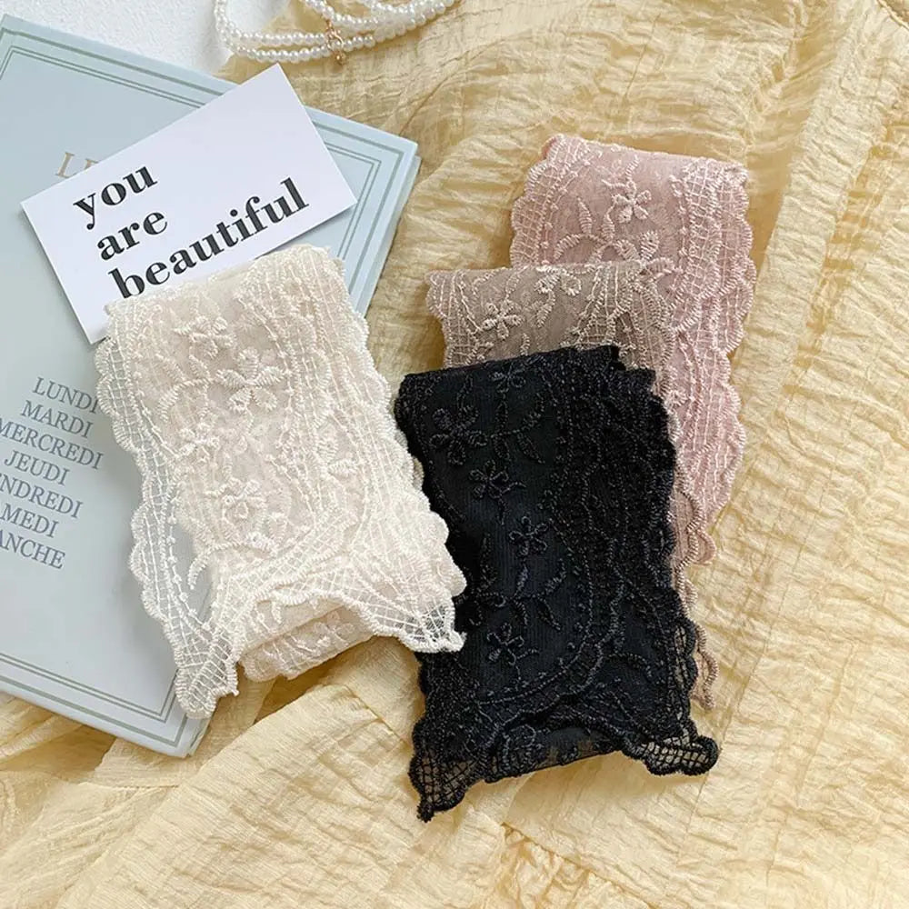 Summer Soft Lace Scarf Elegant Hollow Headband Korean Embroidery Hair Ribbon for Women Oasis Select