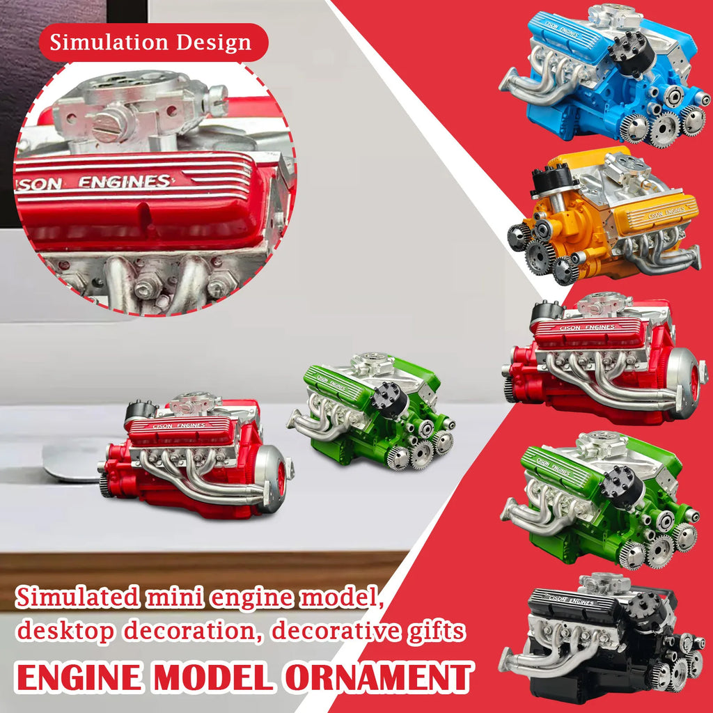 89% Gasoline Ohv V8 Small-Block Engine Model Kits Cison V8 Engine Kit Build Your Own Stem V8 Model Engine for Adults Oasis Select