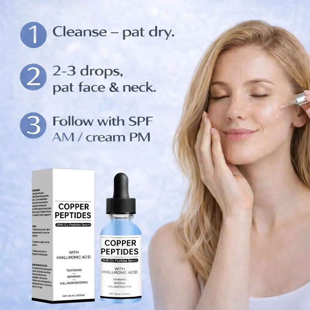 GHK-Cu Copper Peptides Serum with Hyaluronic Acid 30ml