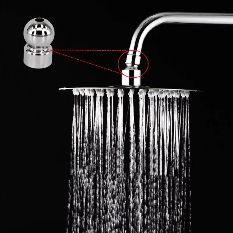 1PC Shower Head Top Spray Connect Joint Copper Universal Rotation Ball Joint with washer for Bath Shower Replacement Accessories Oasis Select