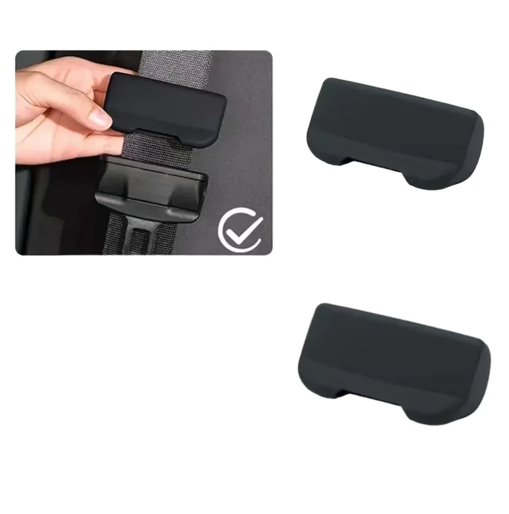 1/2Pcs Car Seatbelt Buckle Covers, Silicone Anti-scratch Guard, Auto Interior Accessories Oasis Select Black 1pcs