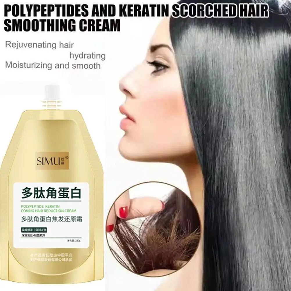 Polypeptide Keratin Hair Repair Cream – Hydrating & Smoothing Keratin Hair Mask Oasis Select