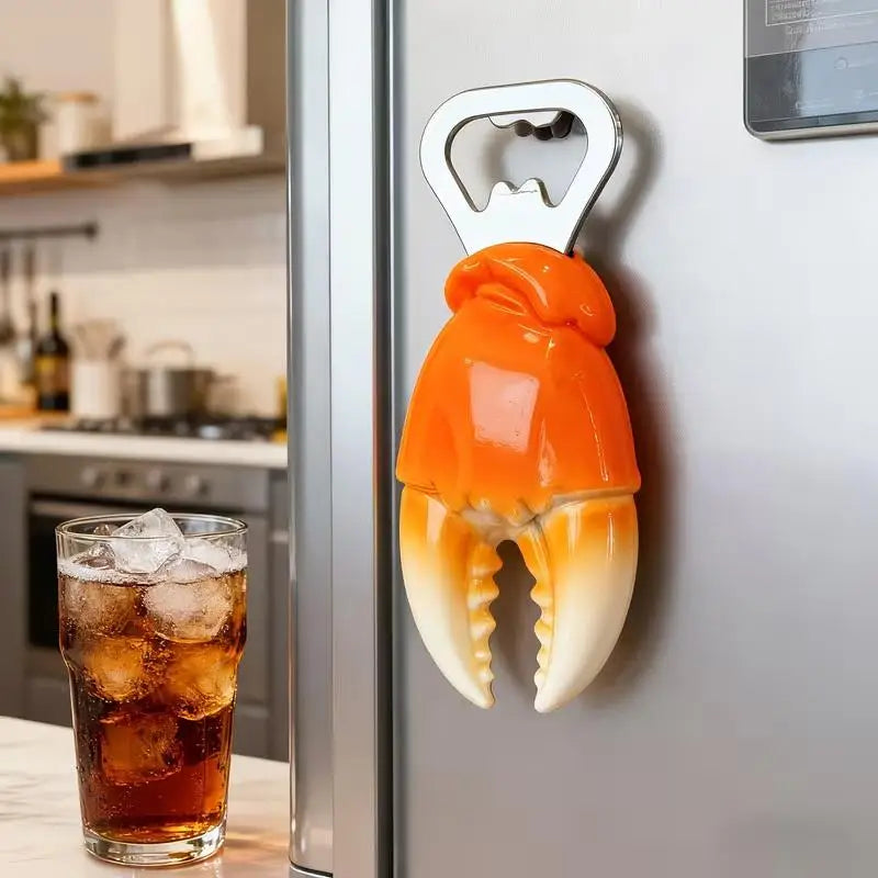 Creative And Unique Crab Claw Bottle Opener, Magnetic Refrigerator Magnet, Beer And Beverage Bottle Opener, For Home Use Oasis Select