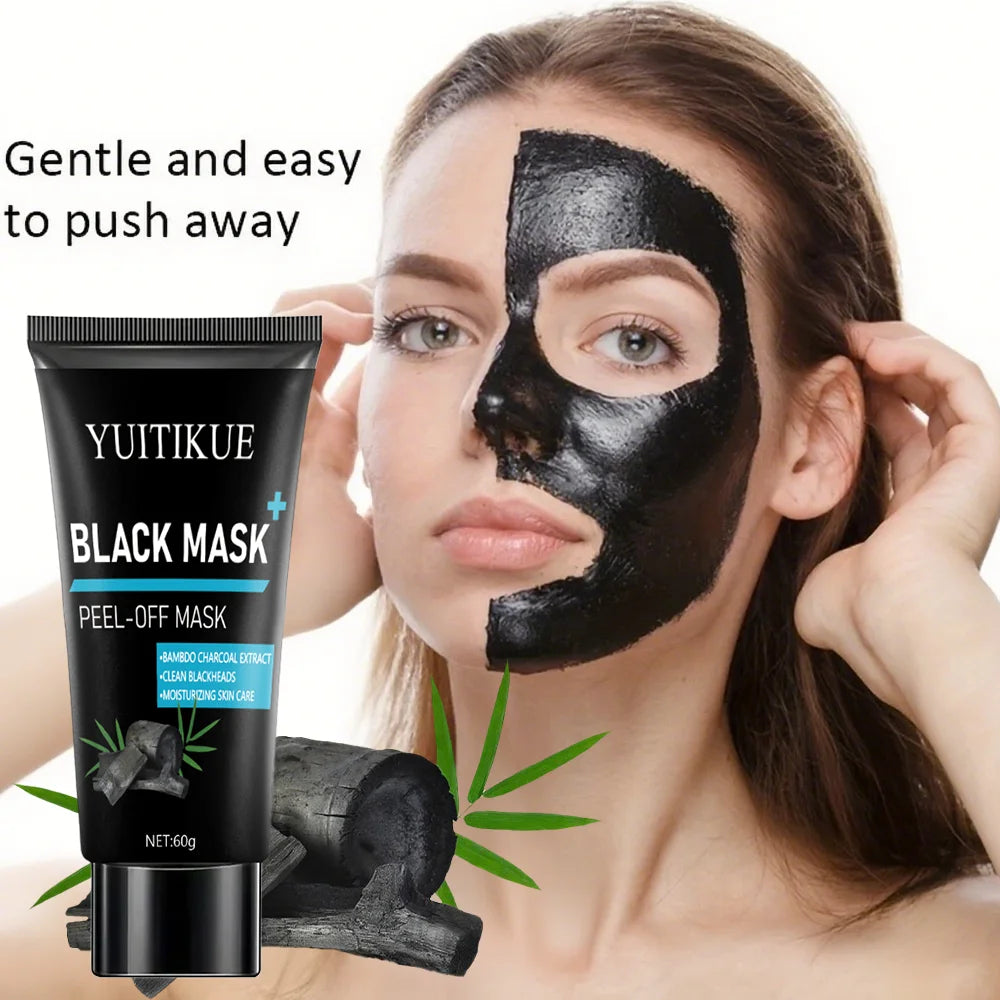 Black Peel Off Mask – Bamboo Charcoal Blackhead Remover 60g