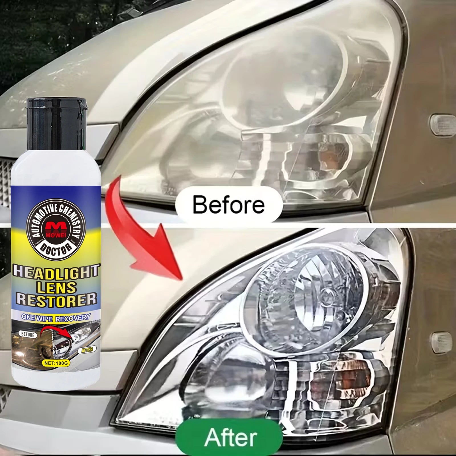 Car Headlight Restoration Kit – Polish, Yellow & Scratch Remover Headlight Restoration Kit Oasis Select