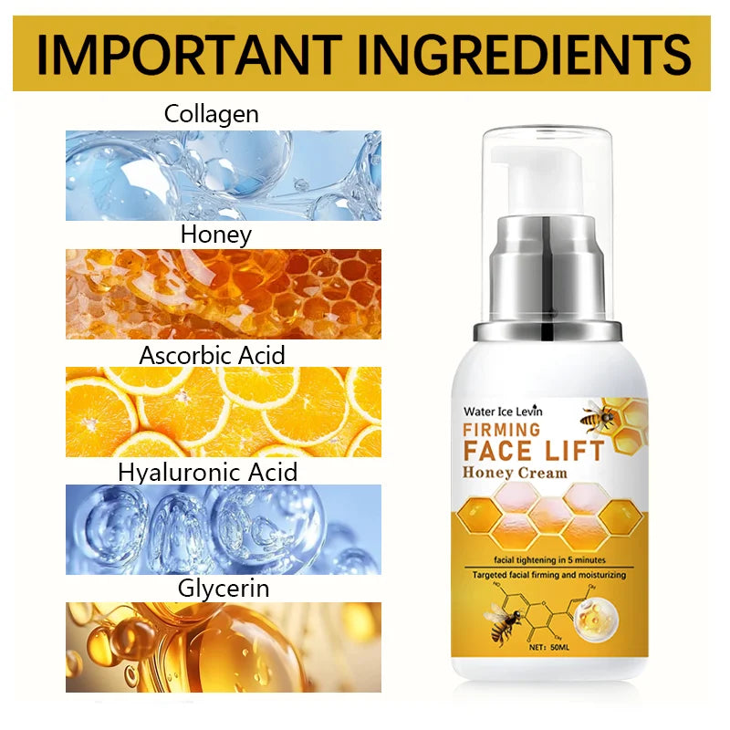 Honey Face Lift & Firming Cream – Anti-Aging Moisturizer 50ml Face Firming Cream Oasis Select
