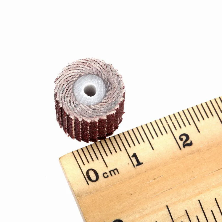 10Pcs 240# Abrasive Flap Wheel 10/12mm Sand Drum 3mm Mandrel Fit for Dremel Drill Grinder Rust Removal DIY Woodworking Polishing Oasis Select 12mm