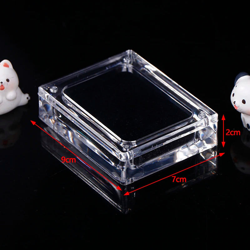 1PC Acrylic Jewelry Display Box Transparent Multi-Function Magnetic Lid Jewelry Storage Packaging Box Oasis Select 9x7x2cm