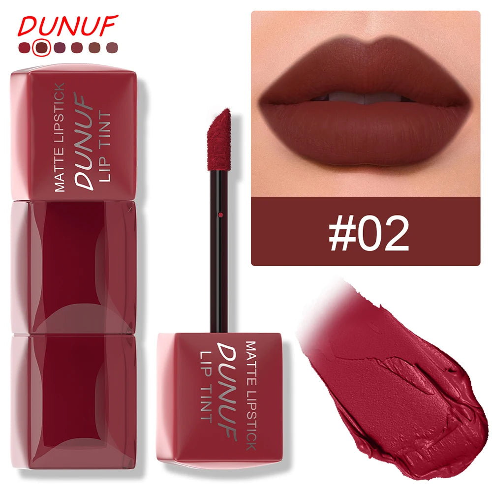 Liquid Velvet Matte Lipstick Long-lasting Waterproof Lip Gloss Lip Glaze Non-Stick Cup Nude Red High Pigment Y2K Christmas Gift Oasis Select 02