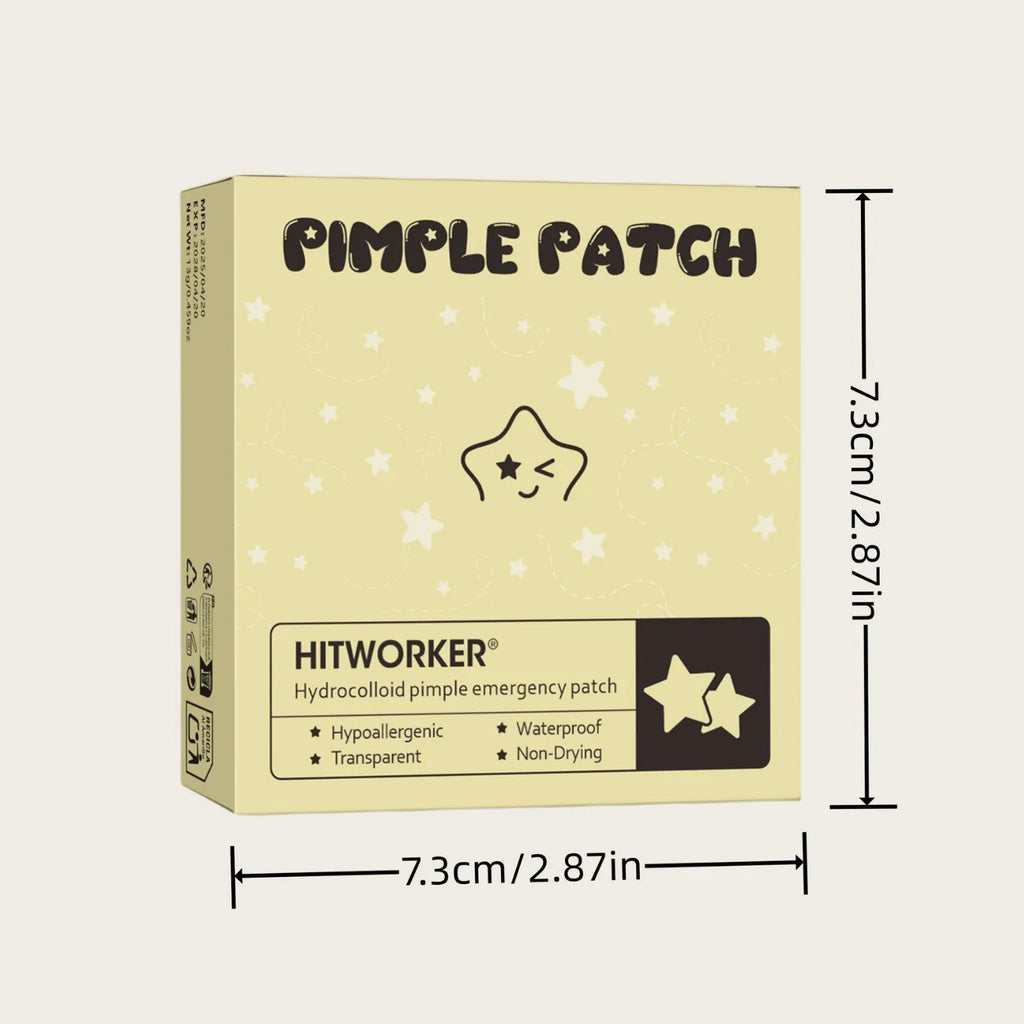 60-Piece Star Blemish Cover Patches + Makeup Mirror | Hydrogel Blemish Cover Patch Oasis Select