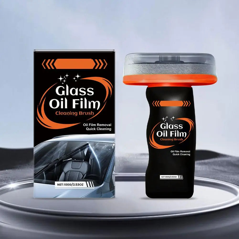 Car Glass Oil Film Cleaning Brush – Windshield Cleaner