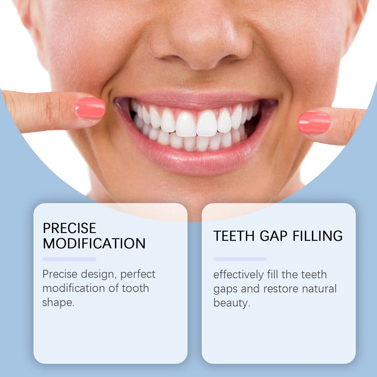 Snap-On Teeth Veneers – Adjustable Adult Fake Tooth Set Snap-On Dental Veneers Oasis Select