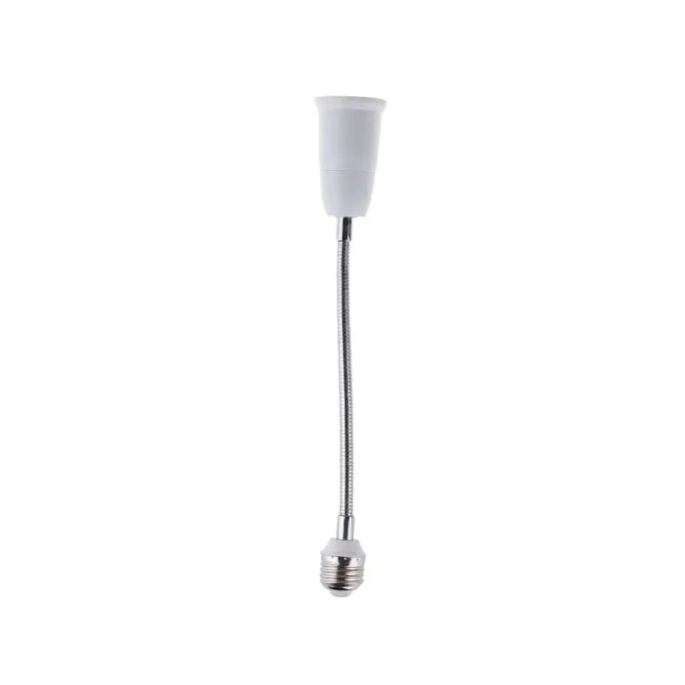 20/30/40/60cm LED Bulb Extension Tube Flexible E27 To E27 Bulb Conversion Lengthen Threaded Lamp Holder Adapter Home Oasis Select 40cm