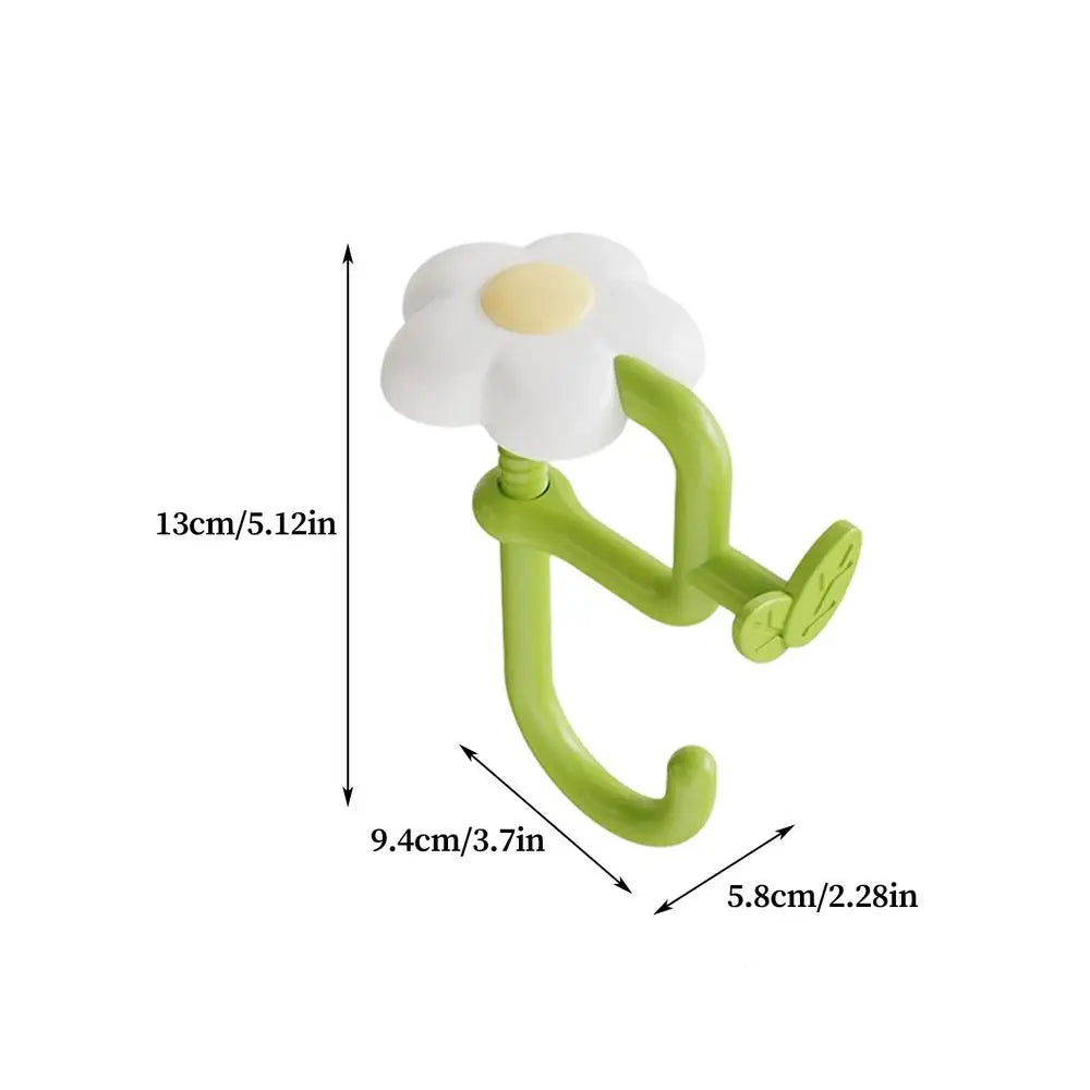 1PC Table Hook Side Hanging Bag Desk Side Backpack Hook Portable Desk Side Hanging Bag Artifact No Drilling Detachable Hooks Oasis Select White 1PC