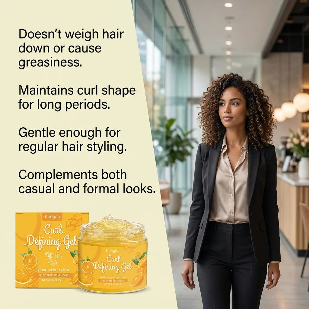 Hoegoa Curl Shaping Gel Hair Wax, Oil-Control, Smooth Hair Wax, Curl Styling Cream, Anti-Frizz Natural Curl Gel Oasis Select