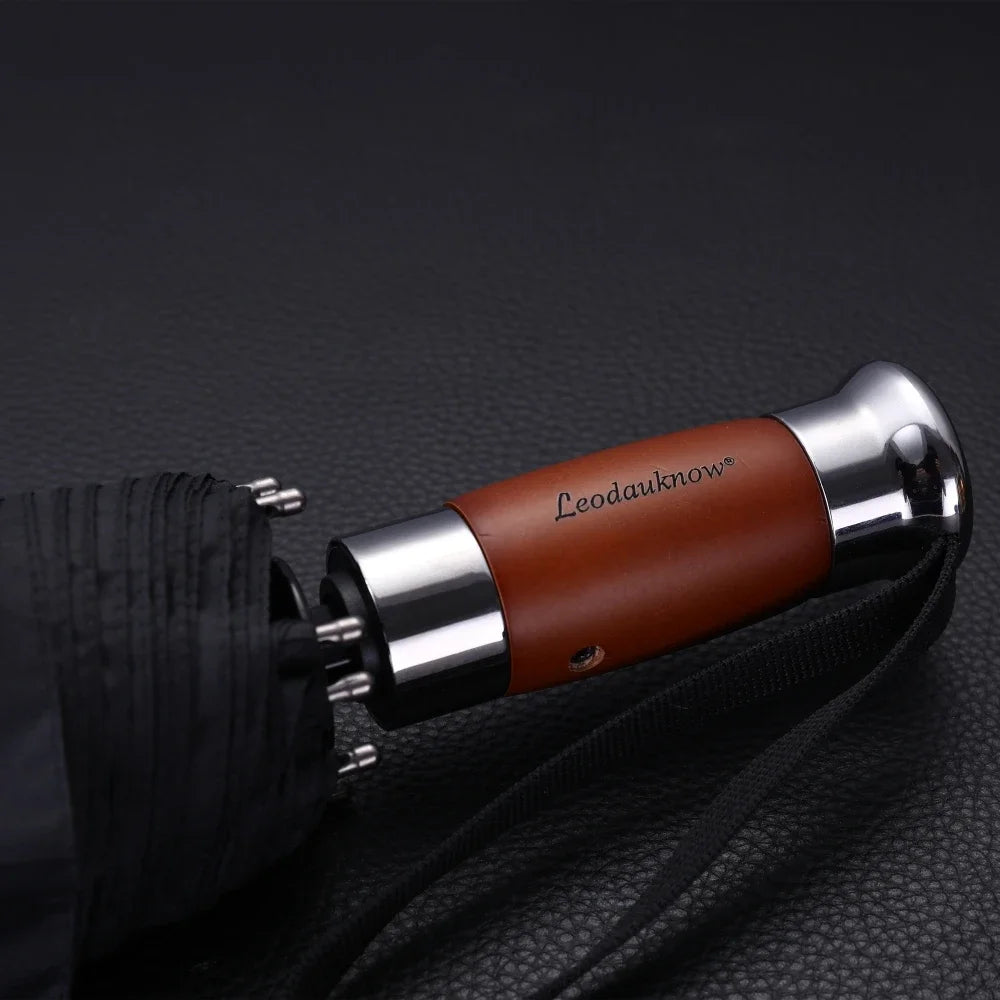 Genuine Brand Large Folding Umbrella Business Men Automatic Umbrellas Windproof Male Parasol Parasol Umbrella Oasis Select
