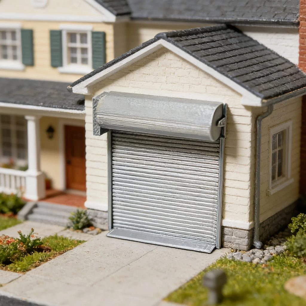 1:64 Scale Miniature Roller Shutter Door 3D Printing Diy Dollhouses Miniature Dollhouses Model Furnitures Decor Accessories Gift Oasis Select