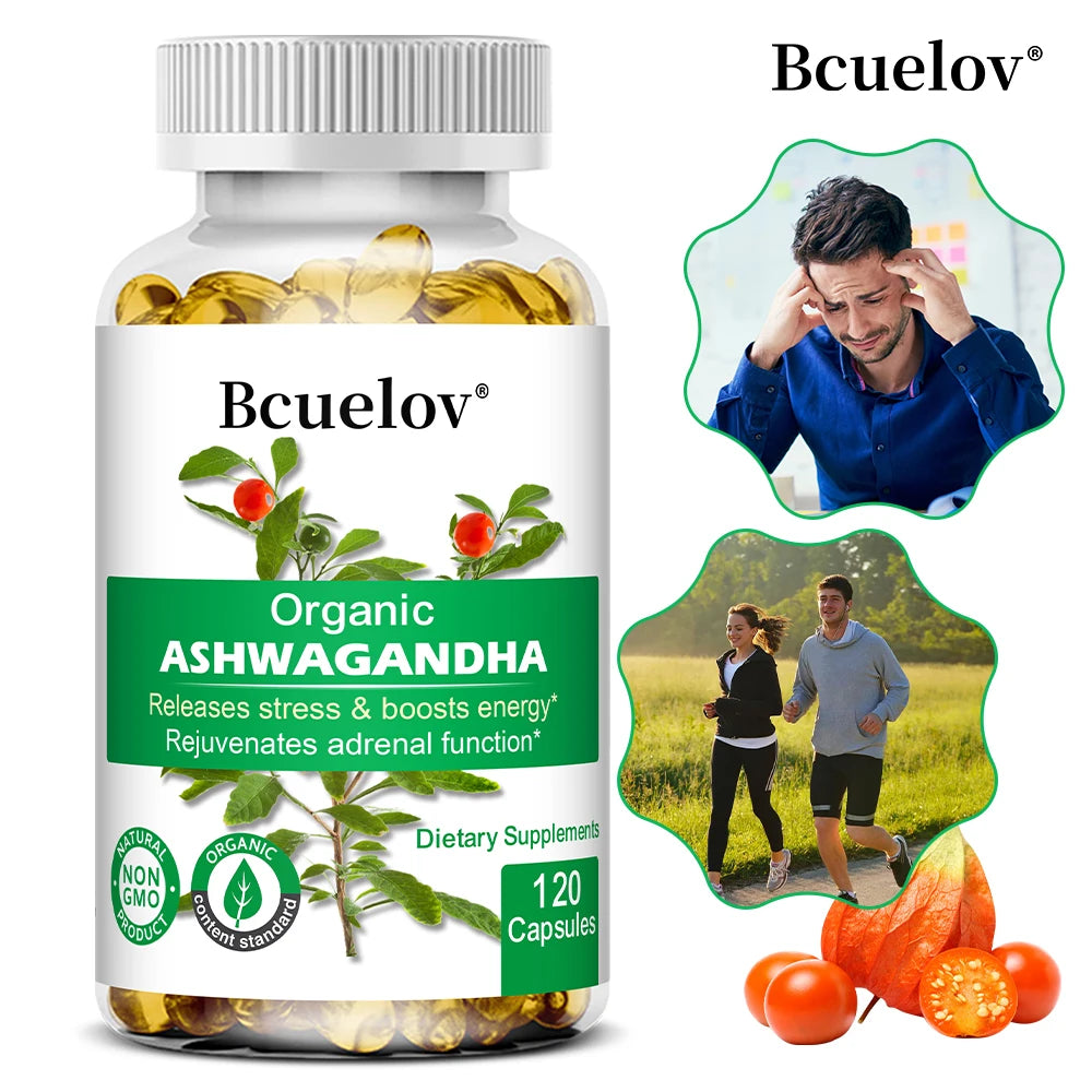 Organic Ashwagandha Capsules – Mood, Sleep, Focus & Energy