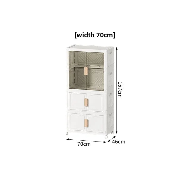 Multi-functional Wardrobe baby clothes storage box household large-capacity locker Oasis Select 70cmB