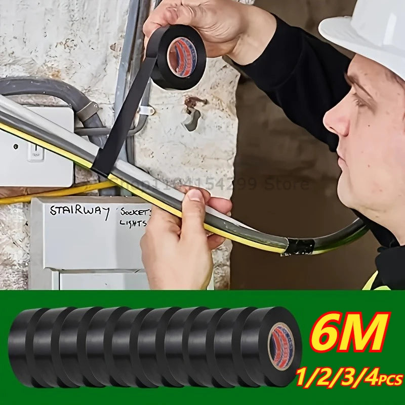 Electrical Insulating PVC Tapes Temperature Resistant Heat Black Insulating Tape Self Adhesive Electric Wire Protection Tapes Oasis Select