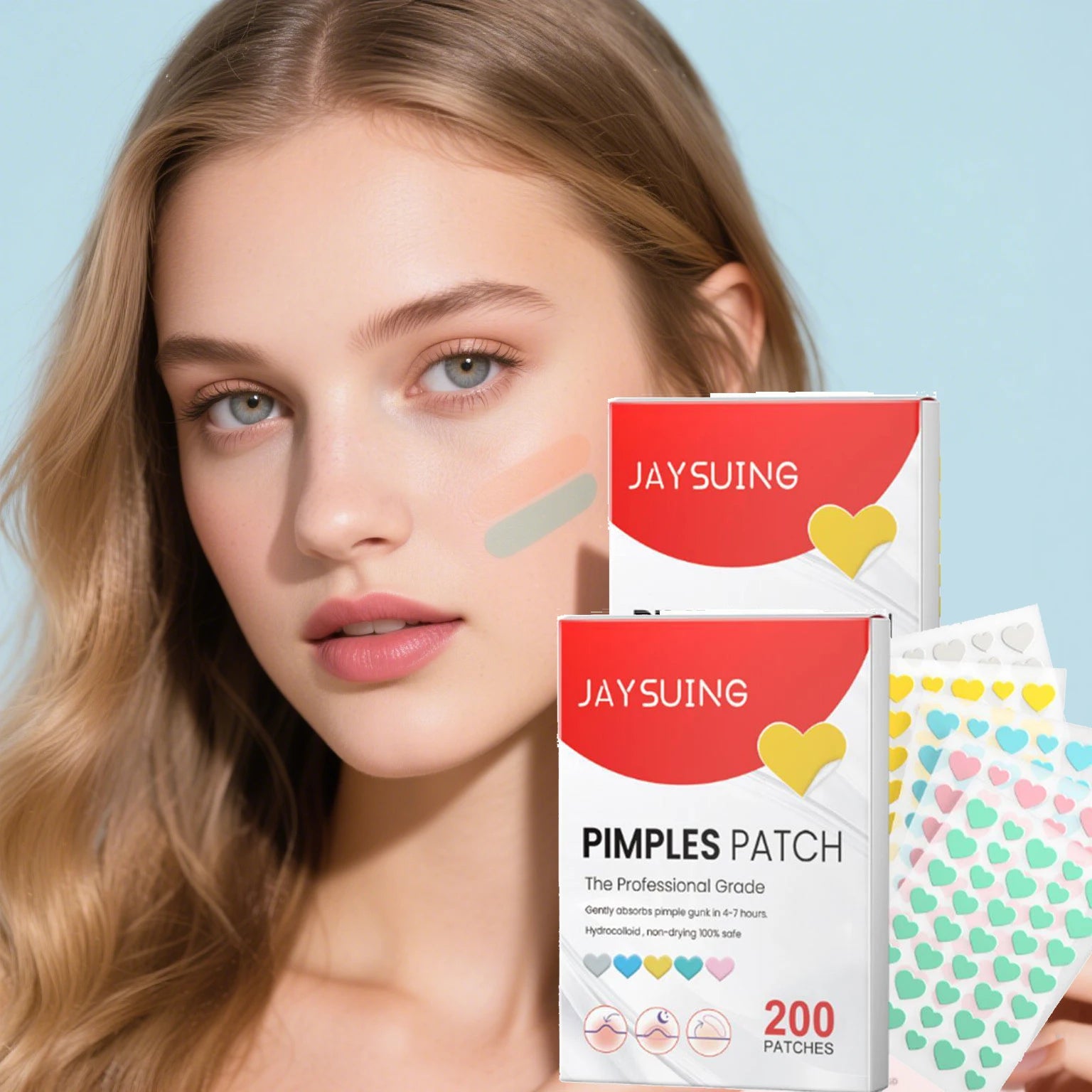 200pcs Hydrocolloid Acne Patch Facial Skin Care Repair Fade Blemishes Pimple Zots Closed Acne Blemishes Cover Acne Pimple Patch Oasis Select