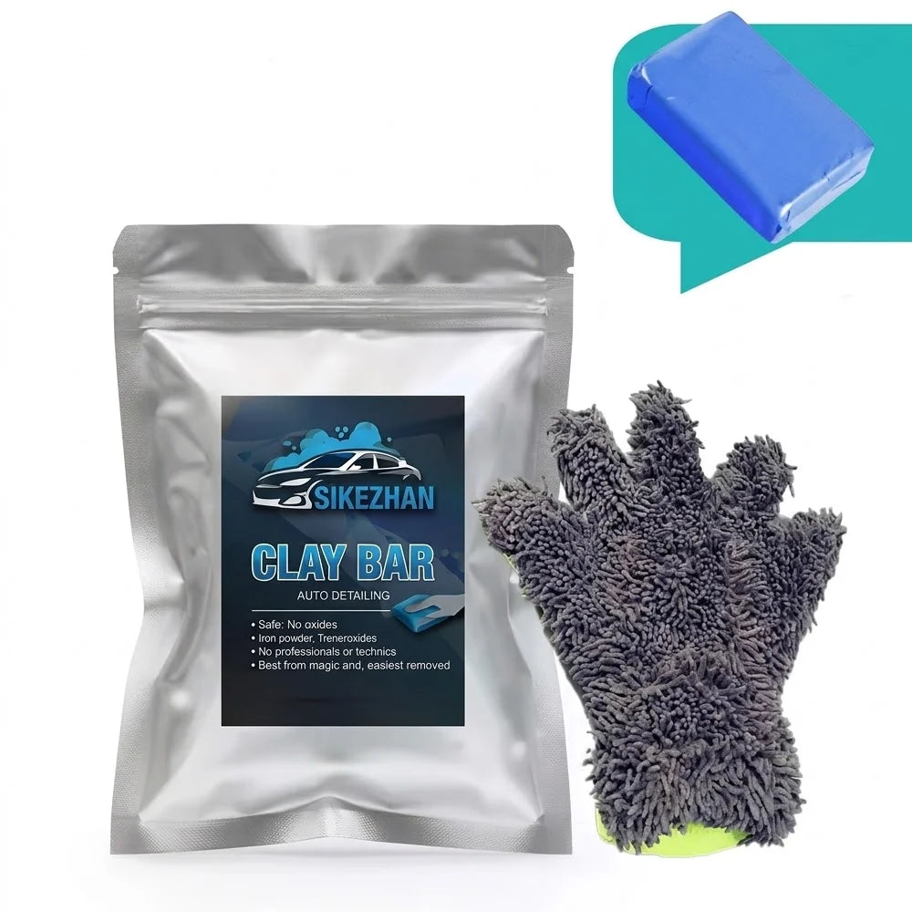 Car Wash Mitt and Magic Car Wash Clay: The perfect combination for cleaning surface dust and removing stubborn stains with ease. Oasis Select XP120-HW1050-1PCS