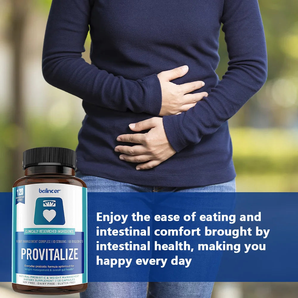 Provitalize Capsules - Women Probiotics + Moringa, Weight Management, Immune Health & Gut Health Support, 30/60/120 Caps Oasis Select