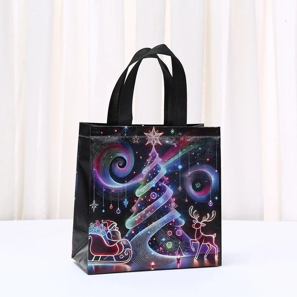 Christmas Non-Woven Tote Bag | Kids Gift & Reusable Storage