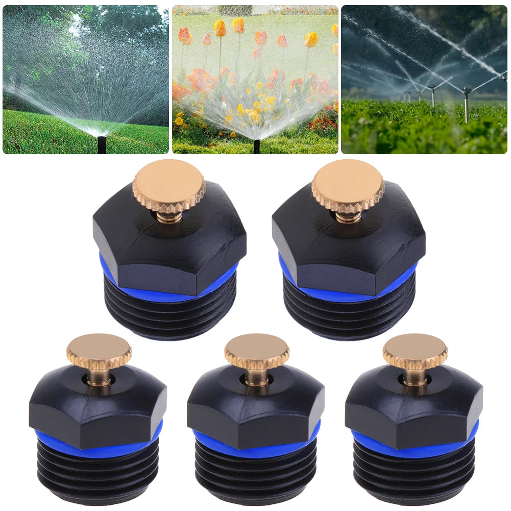 20pcs 1/2'' Garden Micro Sprinklers Adjustable Green Dripper Nozzle Agricultural Plastic Save Water Portable for Industrial Lawn Oasis Select