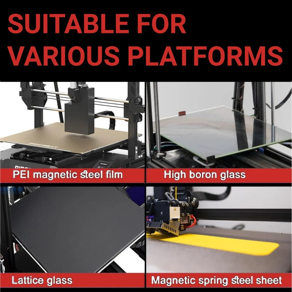 3D Printer Glue Spray&Scraper Set – Quick-Drying, Strong Adhesion Surface Spray with 3D Printing Scraper Tool for FDM/SLA Prints Oasis Select