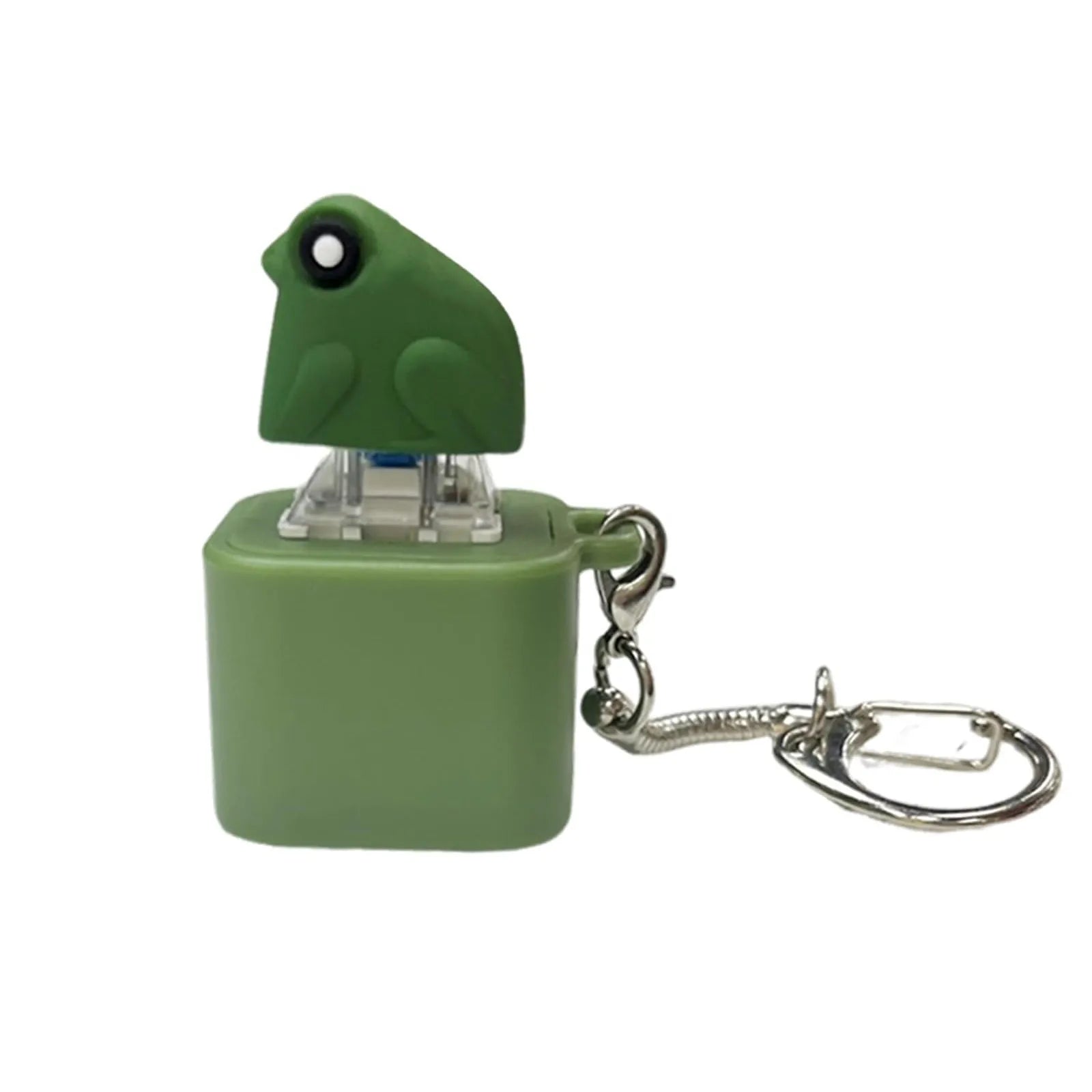 Croaking Frog Keychain LED Fidget Clicker – Stress Relief Gift Fidget Keychain Toy Oasis Select as shown One Size