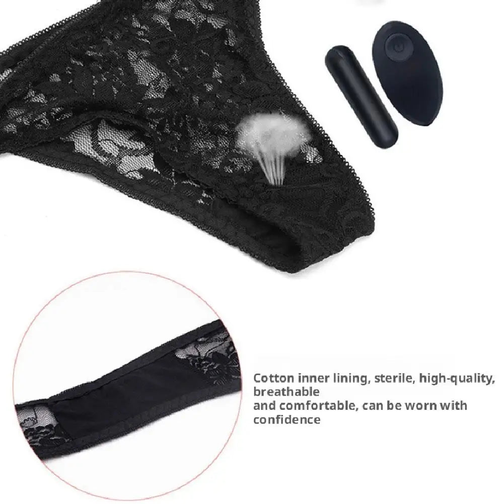 Remote Control Vibrator Bullet Panties for Women Travel Size Underwear Massager for Pleasure- G Spot Vibrating Panties Sex Toys Oasis Select