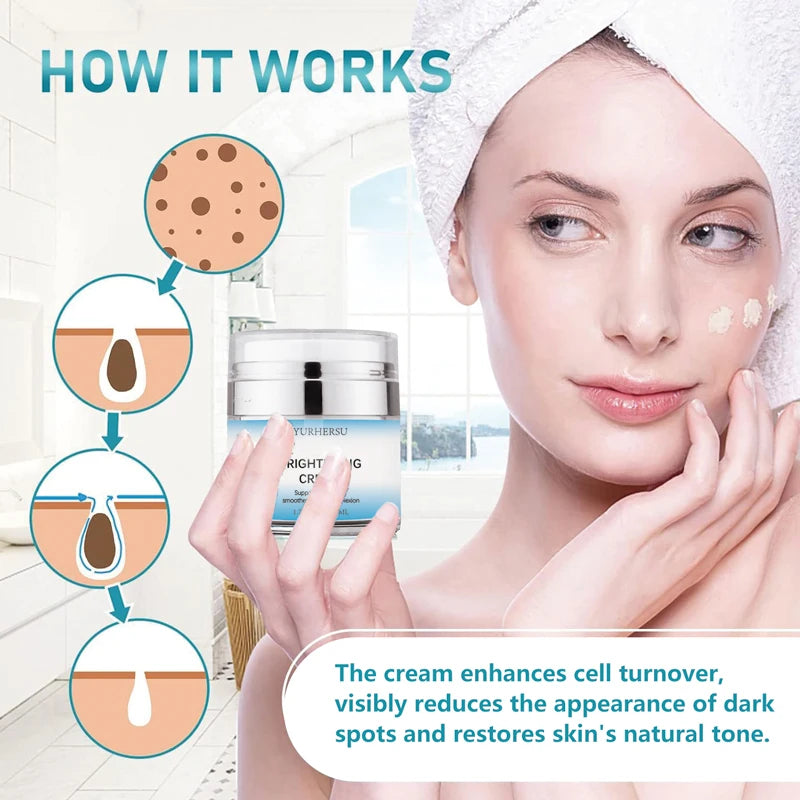 YURHERSU Brightening Face Cream – Hydrating & Radiant Skin Brightening Face Cream Oasis Select