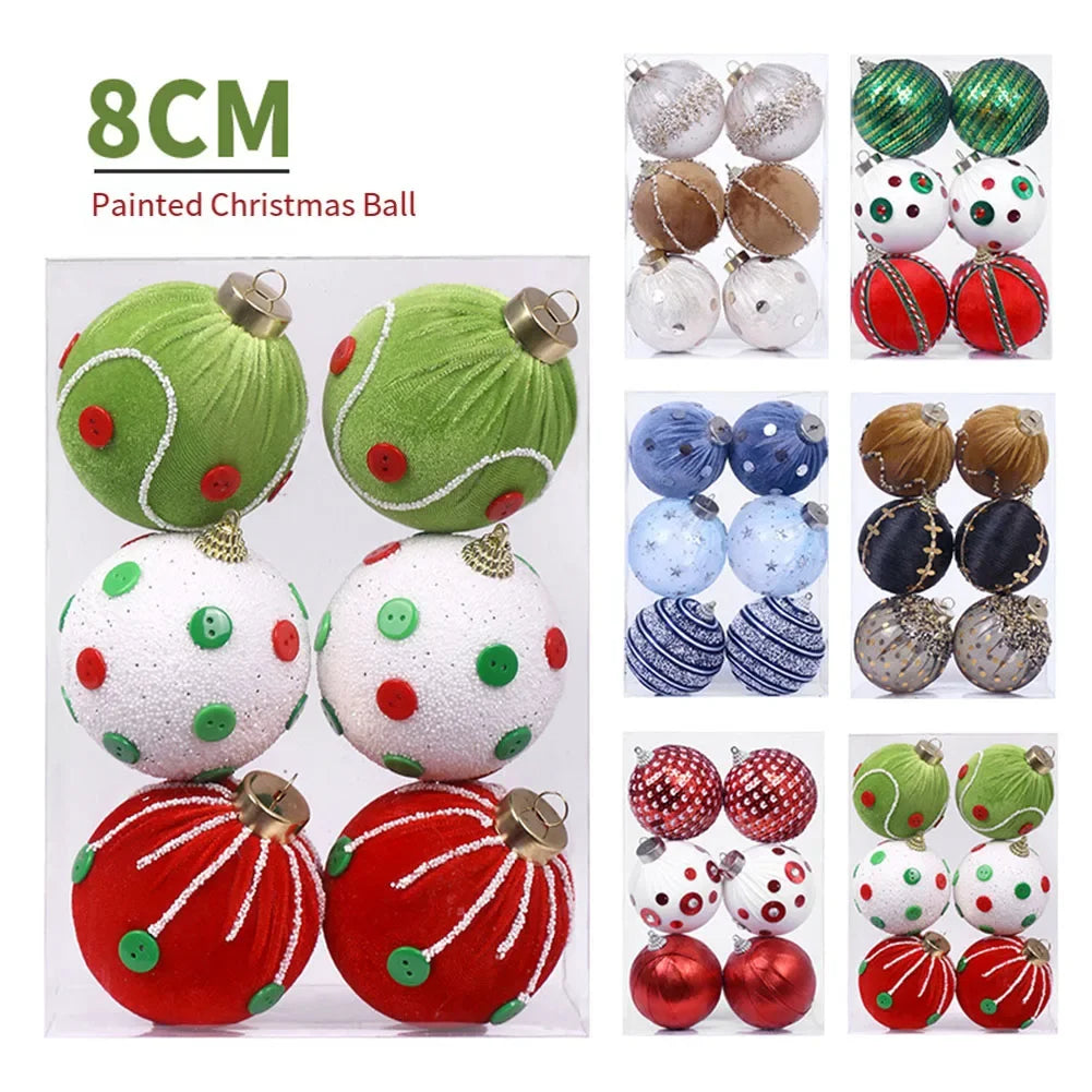 For Christmas Tree Decorative Balls Christmas Ball Set Blue Easy Hang Christmas Decorations Festive Atmosphere Oasis Select