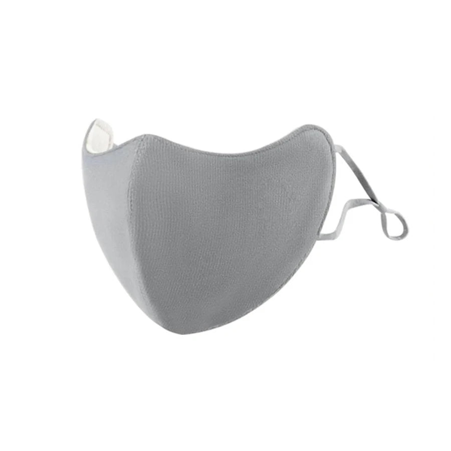 Fashion Warm Face Mask for Women High Quality Washable Reusable Anti Dust Windproof Mouth-muffle Winter Warm Breathable Mask Oasis Select GRAY