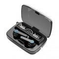 TWS Bluetooth Headphones 5.3 9D High Fidelity Wireless Headphones Touch IPX7 Waterproof Digital Display Headphones Oasis Select black