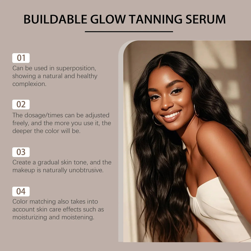 Black Essence Bronze Glow Serum – Luminous Moisturizing 50ml Self-Tanner Serum Oasis Select