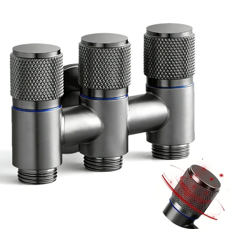 Bathroom Faucet Valve Fittings Valve One Into Three Out of The Balcony Kitchen All Copper Toilet Fittings Bathroom Fittings Oasis Select