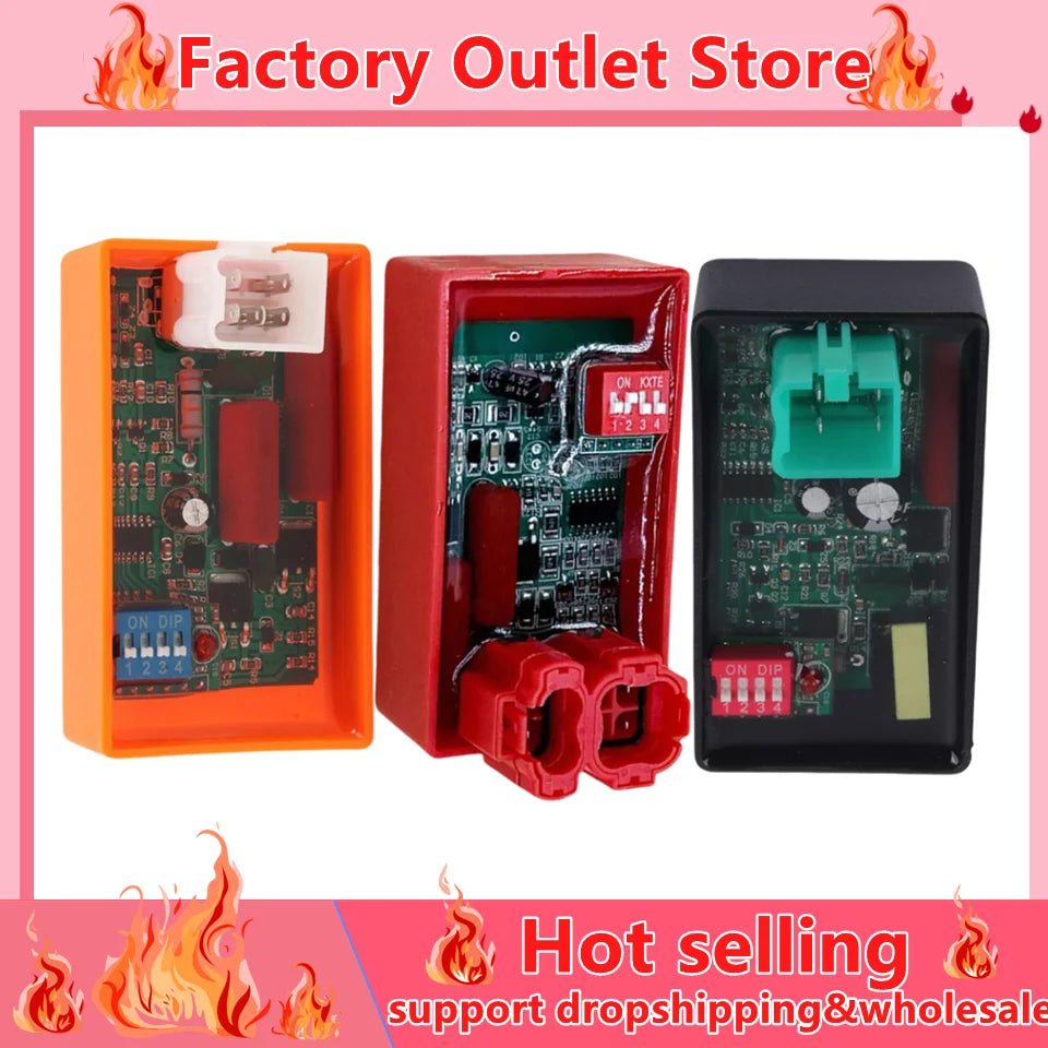AC CDI Racing Box DIP Switch 4/5/6 Pin – 50cc–160cc Motorcycle Motorcycle CDI Box Oasis Select