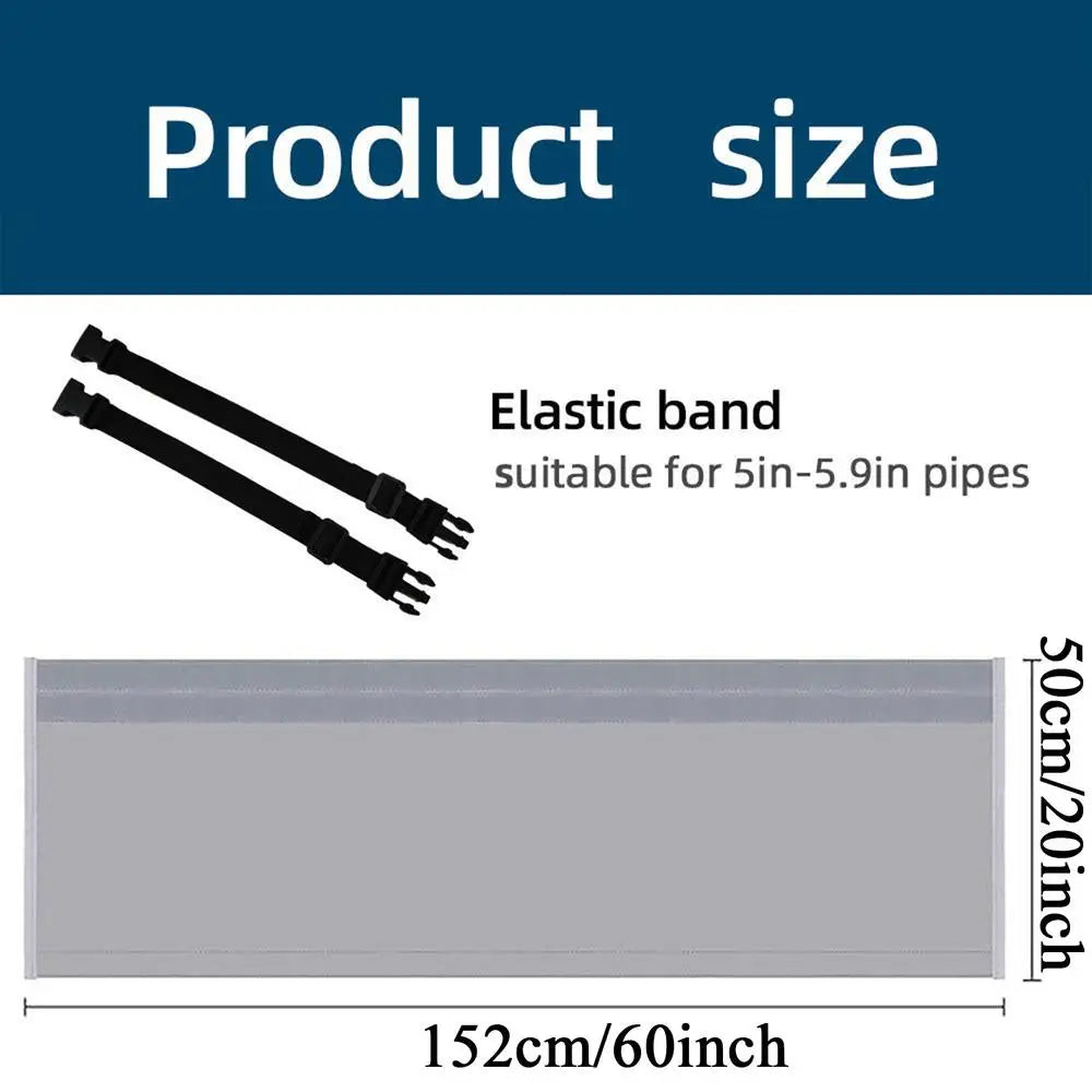 Air Conditioner Hose Cover Insulated Dustproof Protective Portable Ac Exhaust Hose Insulation for Cooling Maintenance Protection Oasis Select Light Grey